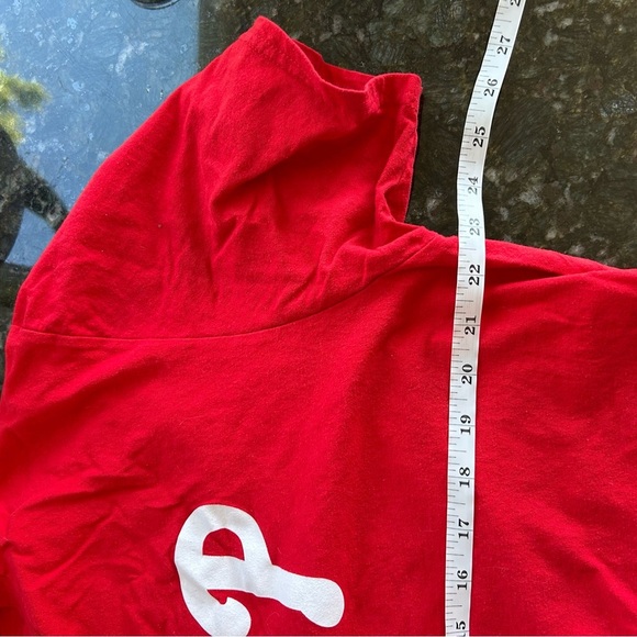 MLB Bryce Harper #3 Philadelphia Phillies red Crewneck T shirt. EUC. Soft.  XL - Picture 7 of 9